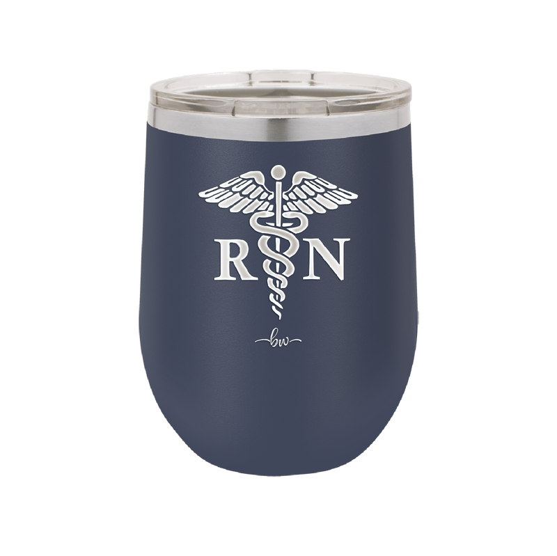 RN Caduceus Nursing - Laser Engraved Stainless Steel Drinkware - 1275 -