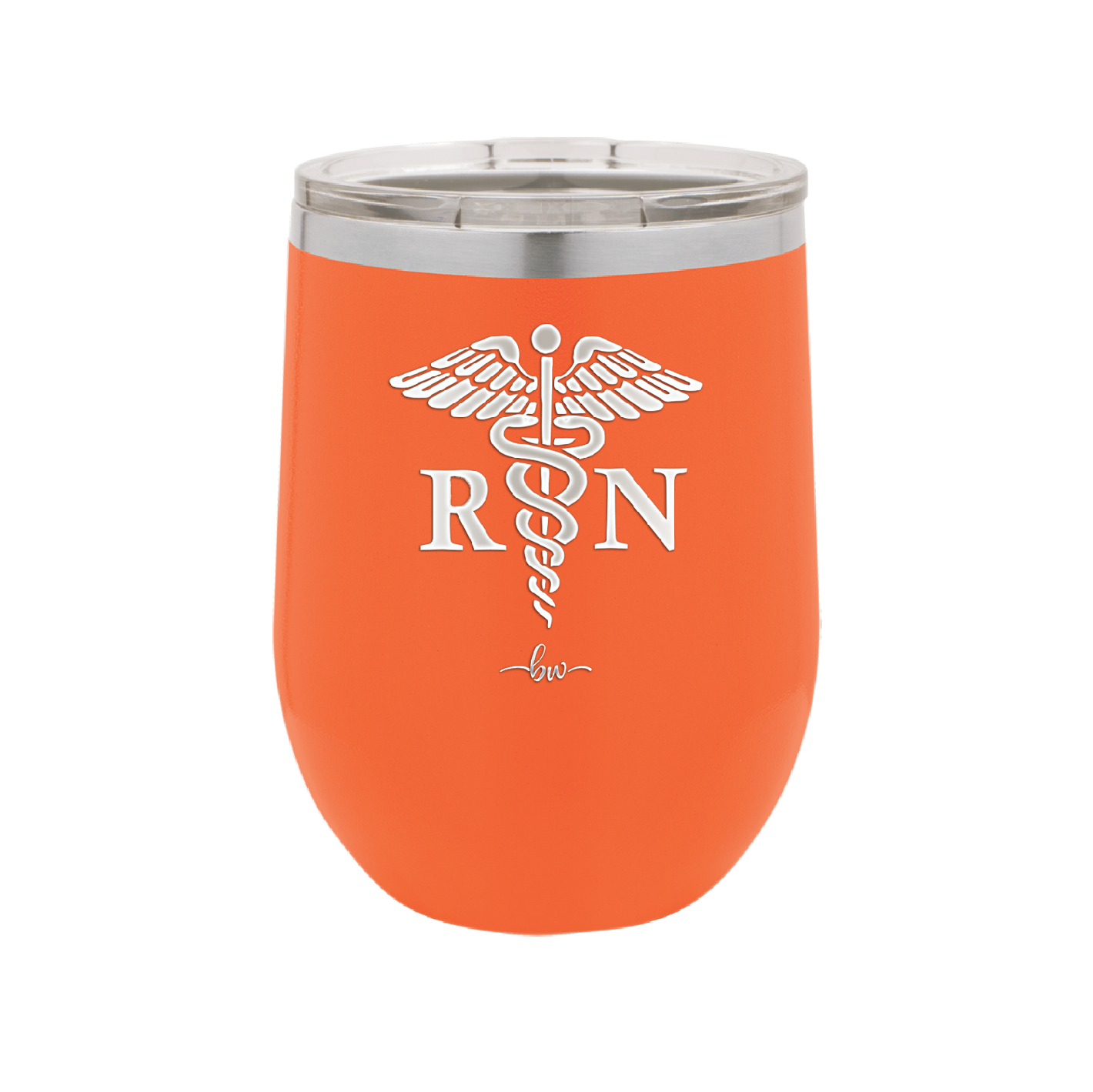 RN Caduceus Nursing - Laser Engraved Stainless Steel Drinkware - 1275 -