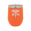 RN Caduceus Nursing - Laser Engraved Stainless Steel Drinkware - 1275 -