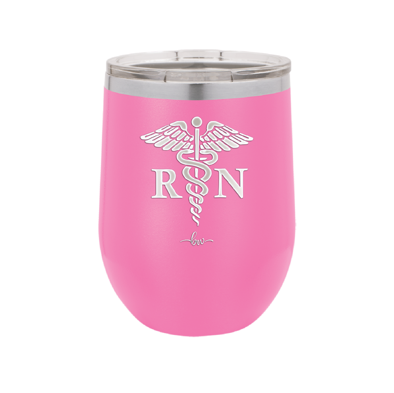 RN Caduceus Nursing - Laser Engraved Stainless Steel Drinkware - 1275 -