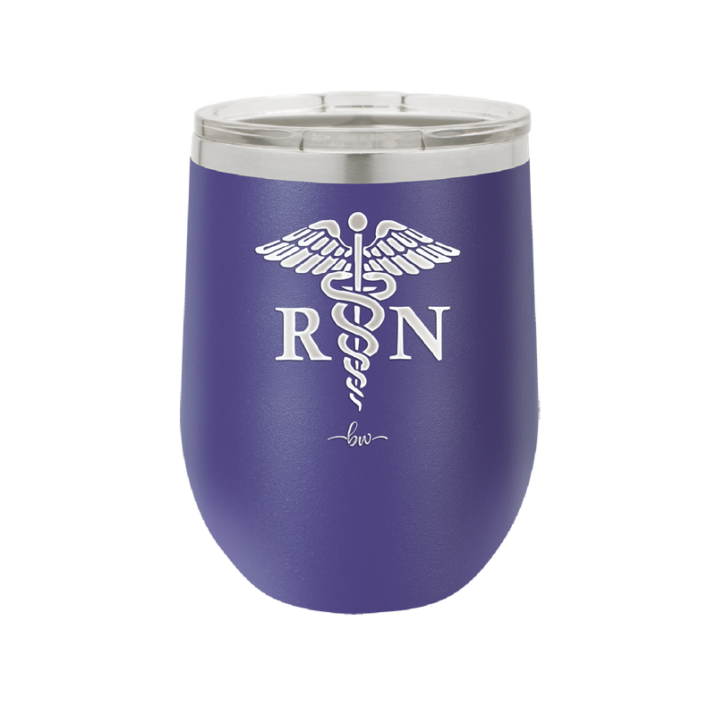 RN Caduceus Nursing - Laser Engraved Stainless Steel Drinkware - 1275 -