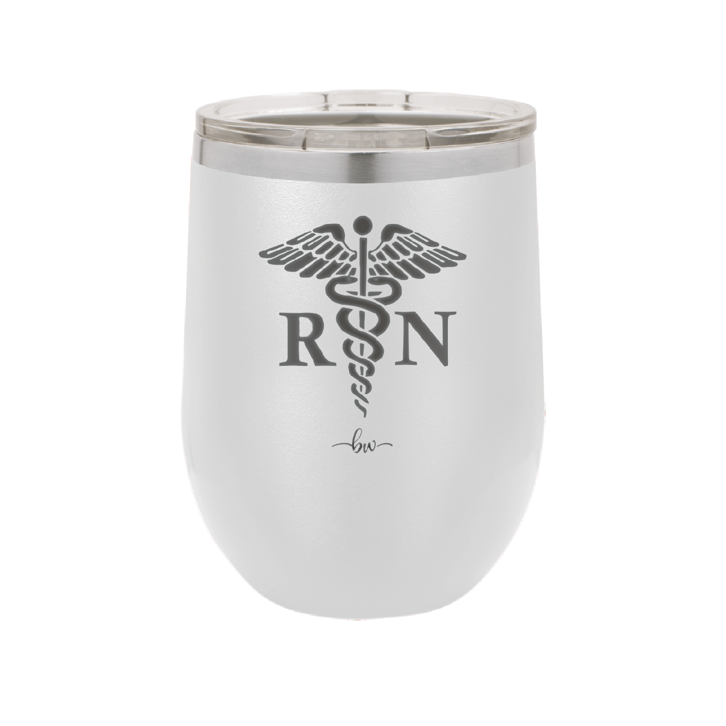 RN Caduceus Nursing - Laser Engraved Stainless Steel Drinkware - 1275 -