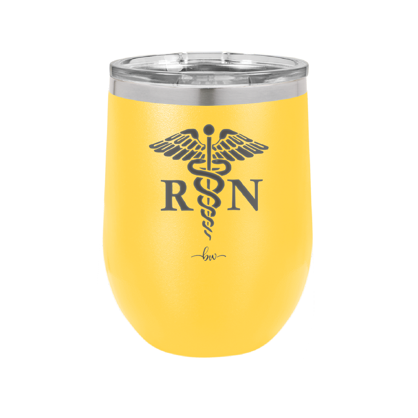 RN Caduceus Nursing - Laser Engraved Stainless Steel Drinkware - 1275 -