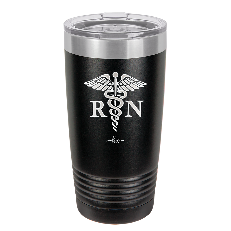 RN Caduceus Nursing - Laser Engraved Stainless Steel Drinkware - 1275 -