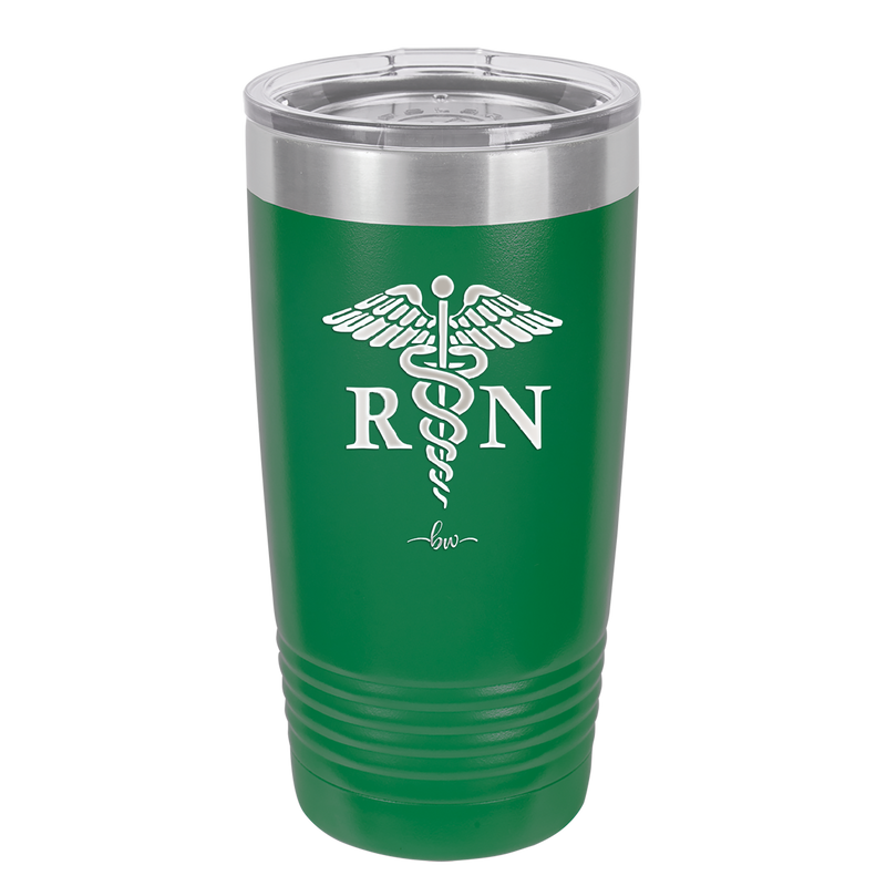 RN Caduceus Nursing - Laser Engraved Stainless Steel Drinkware - 1275 -