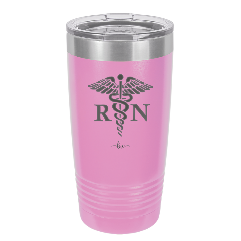 RN Caduceus Nursing - Laser Engraved Stainless Steel Drinkware - 1275 -