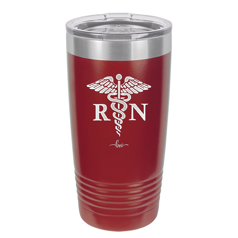 RN Caduceus Nursing - Laser Engraved Stainless Steel Drinkware - 1275 -
