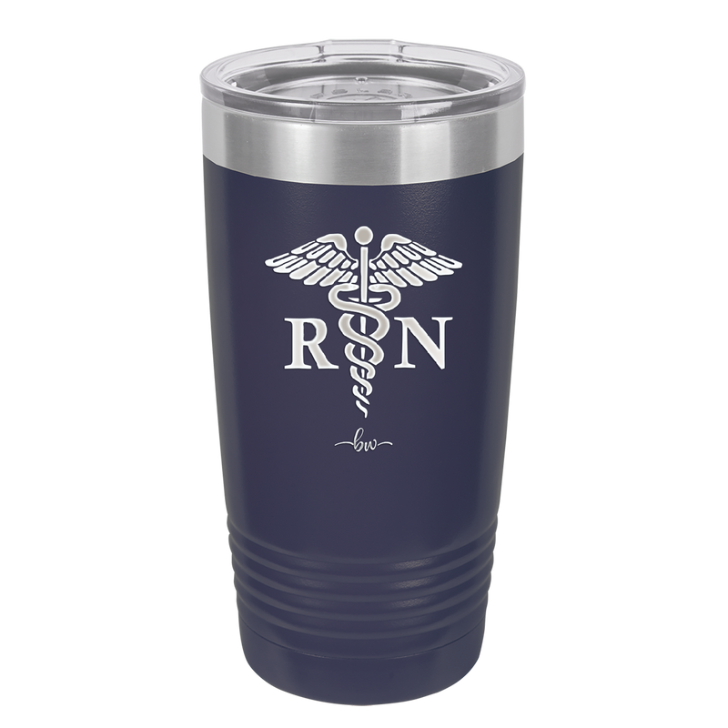 RN Caduceus Nursing - Laser Engraved Stainless Steel Drinkware - 1275 -