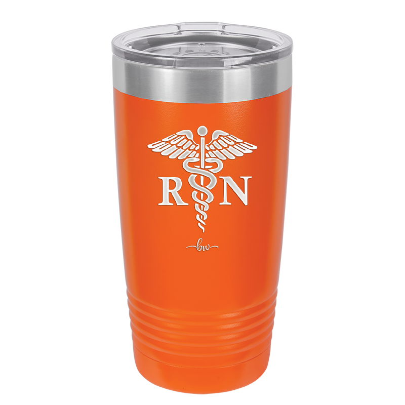 RN Caduceus Nursing - Laser Engraved Stainless Steel Drinkware - 1275 -