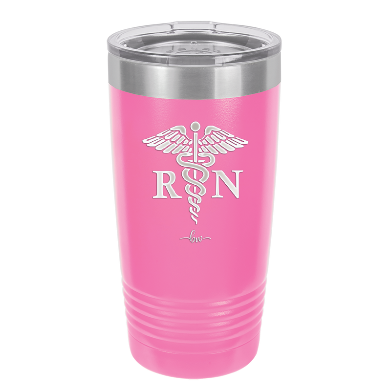 RN Caduceus Nursing - Laser Engraved Stainless Steel Drinkware - 1275 -