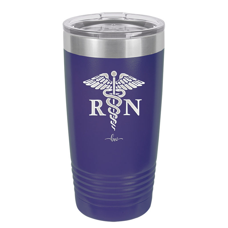 RN Caduceus Nursing - Laser Engraved Stainless Steel Drinkware - 1275 -