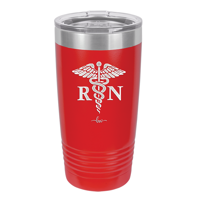 RN Caduceus Nursing - Laser Engraved Stainless Steel Drinkware - 1275 -