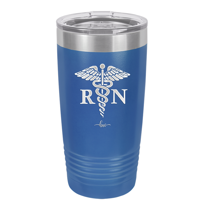 RN Caduceus Nursing - Laser Engraved Stainless Steel Drinkware - 1275 -