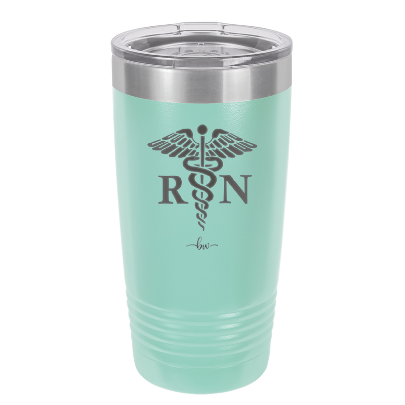 RN Caduceus Nursing - Laser Engraved Stainless Steel Drinkware - 1275 -