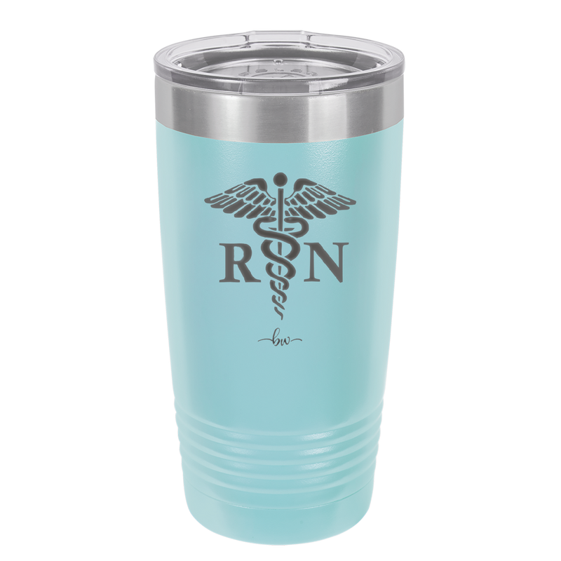 RN Caduceus Nursing - Laser Engraved Stainless Steel Drinkware - 1275 -
