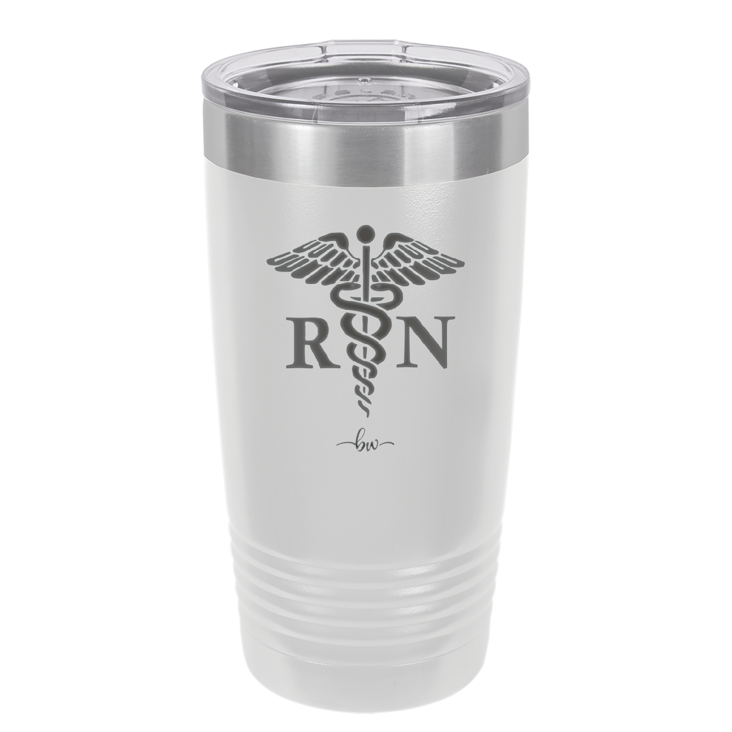 RN Caduceus Nursing - Laser Engraved Stainless Steel Drinkware - 1275 -