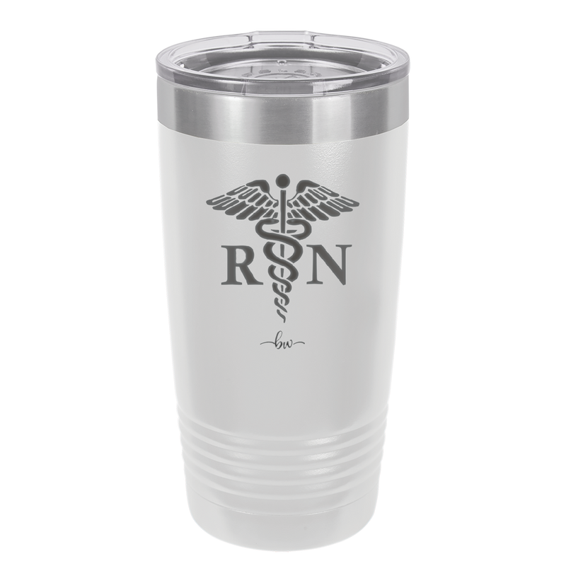 RN Caduceus Nursing - Laser Engraved Stainless Steel Drinkware - 1275 -