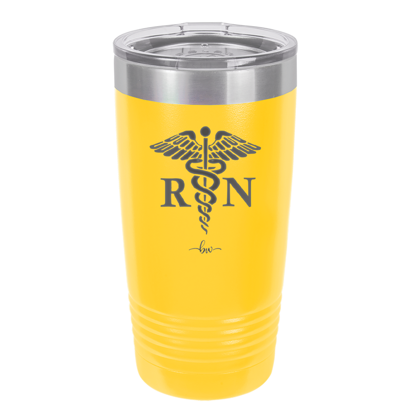 RN Caduceus Nursing - Laser Engraved Stainless Steel Drinkware - 1275 -