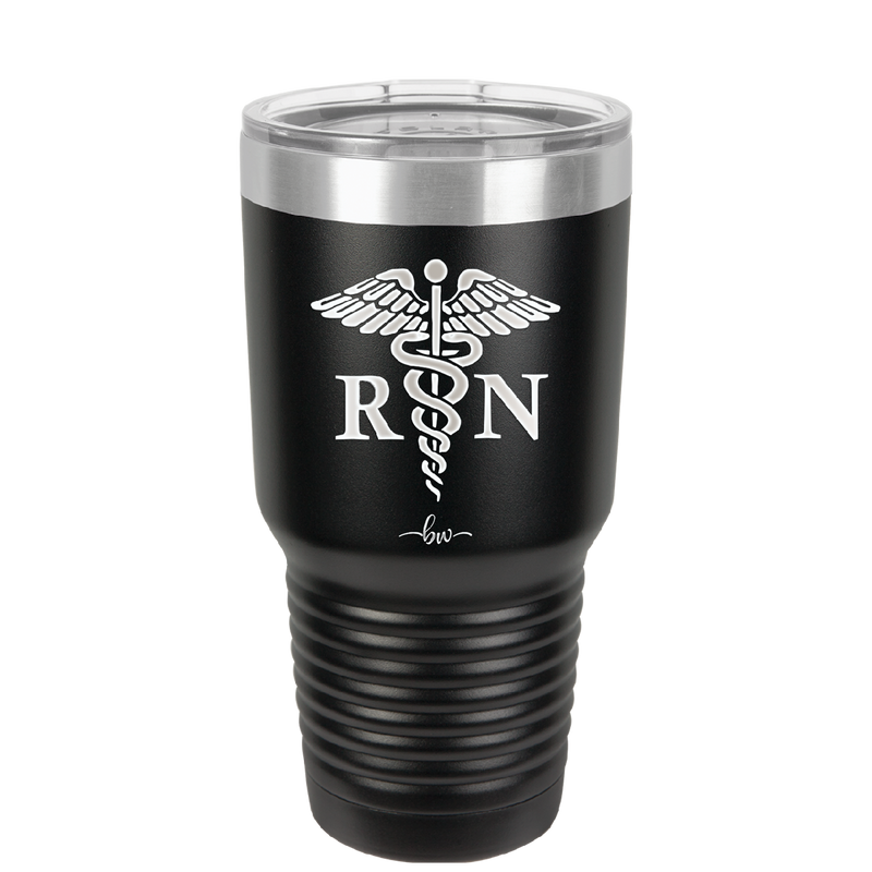 RN Caduceus Nursing - Laser Engraved Stainless Steel Drinkware - 1275 -