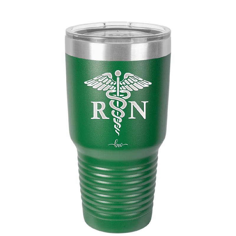 RN Caduceus Nursing - Laser Engraved Stainless Steel Drinkware - 1275 -