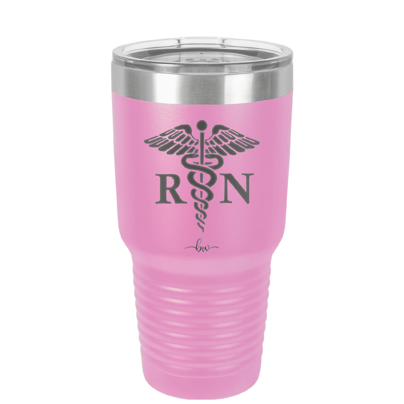 RN Caduceus Nursing - Laser Engraved Stainless Steel Drinkware - 1275 -