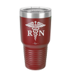 RN Caduceus Nursing - Laser Engraved Stainless Steel Drinkware - 1275 -