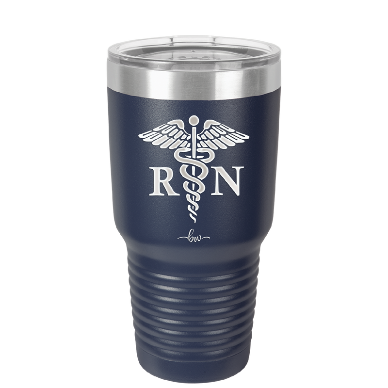 RN Caduceus Nursing - Laser Engraved Stainless Steel Drinkware - 1275 -