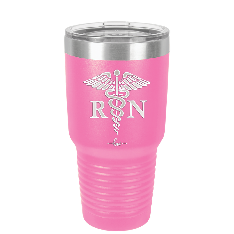 RN Caduceus Nursing - Laser Engraved Stainless Steel Drinkware - 1275 -
