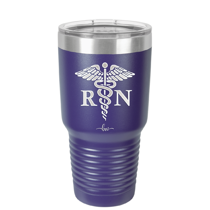 RN Caduceus Nursing - Laser Engraved Stainless Steel Drinkware - 1275 -