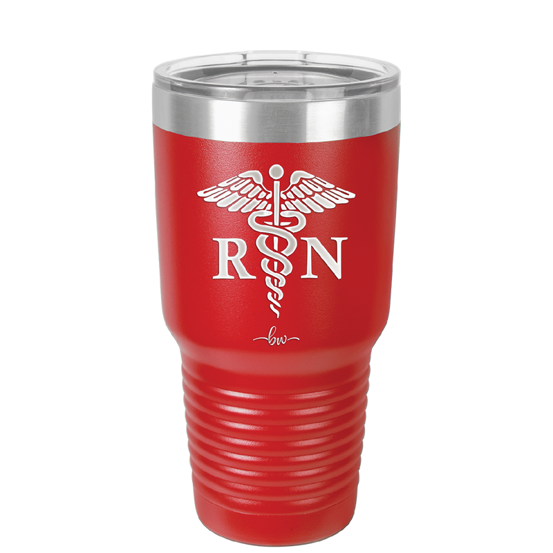 RN Caduceus Nursing - Laser Engraved Stainless Steel Drinkware - 1275 -