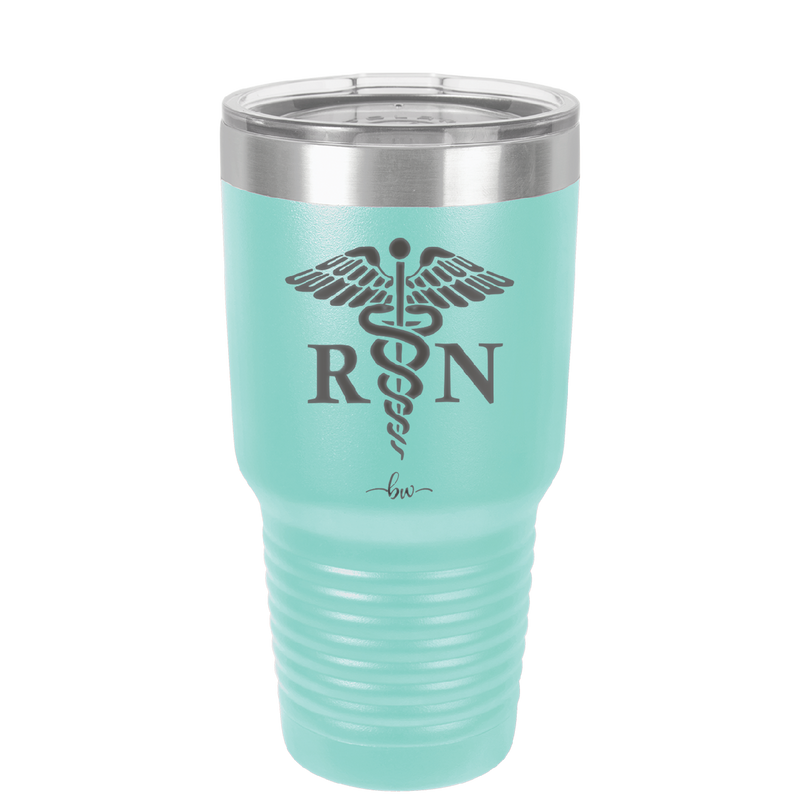RN Caduceus Nursing - Laser Engraved Stainless Steel Drinkware - 1275 -