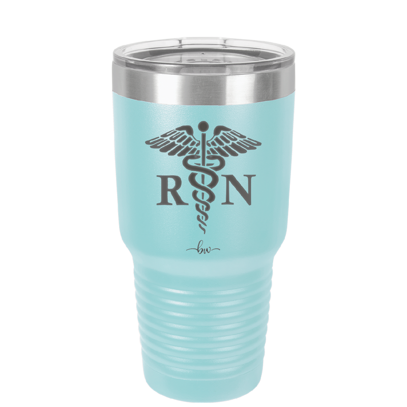 RN Caduceus Nursing - Laser Engraved Stainless Steel Drinkware - 1275 -
