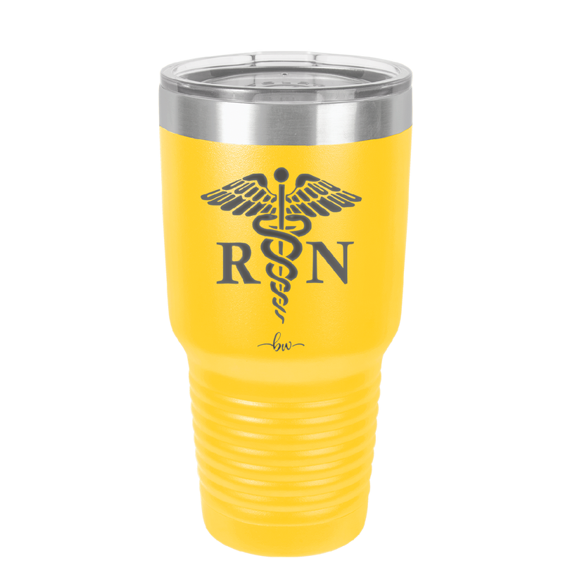 RN Caduceus Nursing - Laser Engraved Stainless Steel Drinkware - 1275 -
