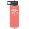 RN Caduceus Nursing - Laser Engraved Stainless Steel Drinkware - 1275 -