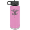 RN Caduceus Nursing - Laser Engraved Stainless Steel Drinkware - 1275 -