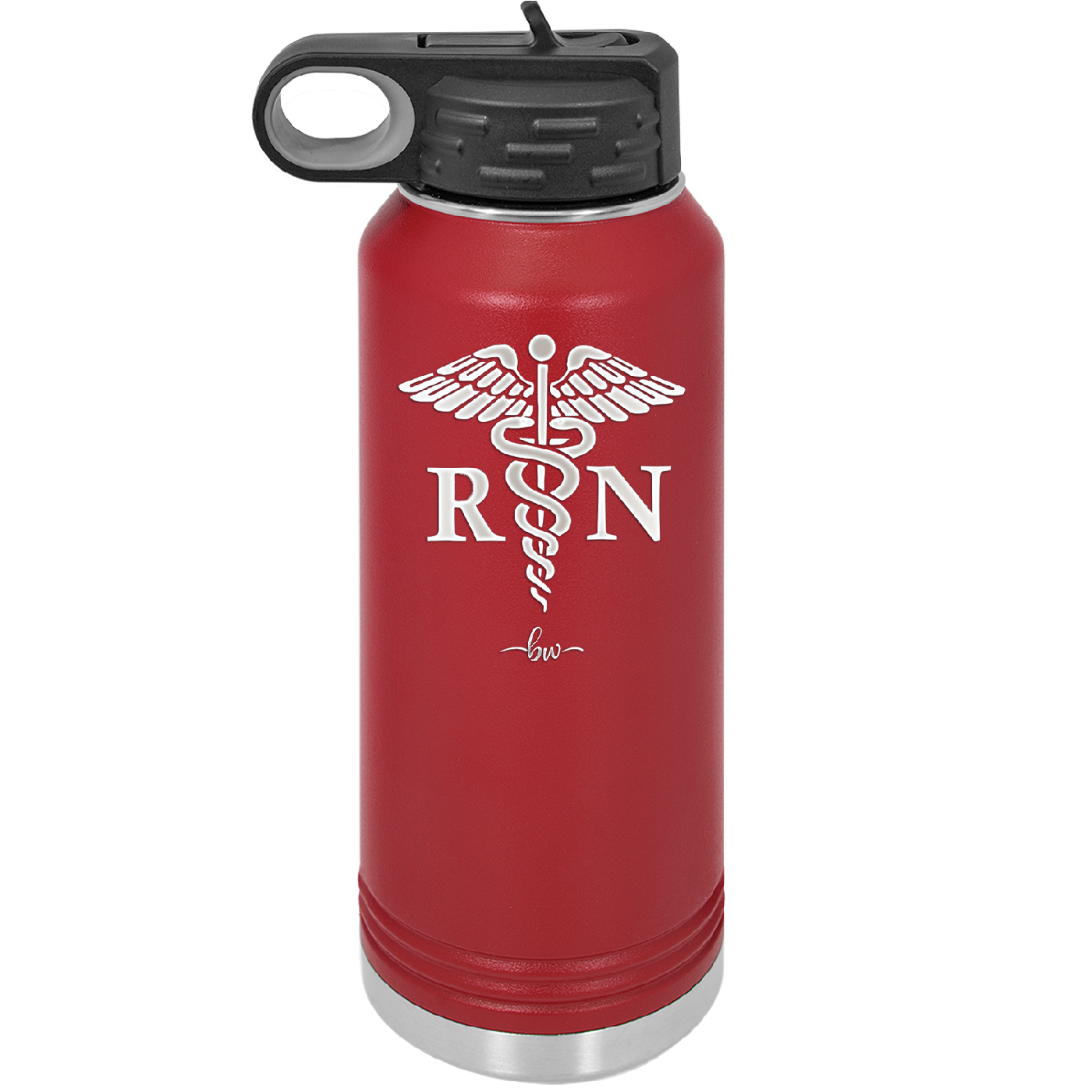 RN Caduceus Nursing - Laser Engraved Stainless Steel Drinkware - 1275 -