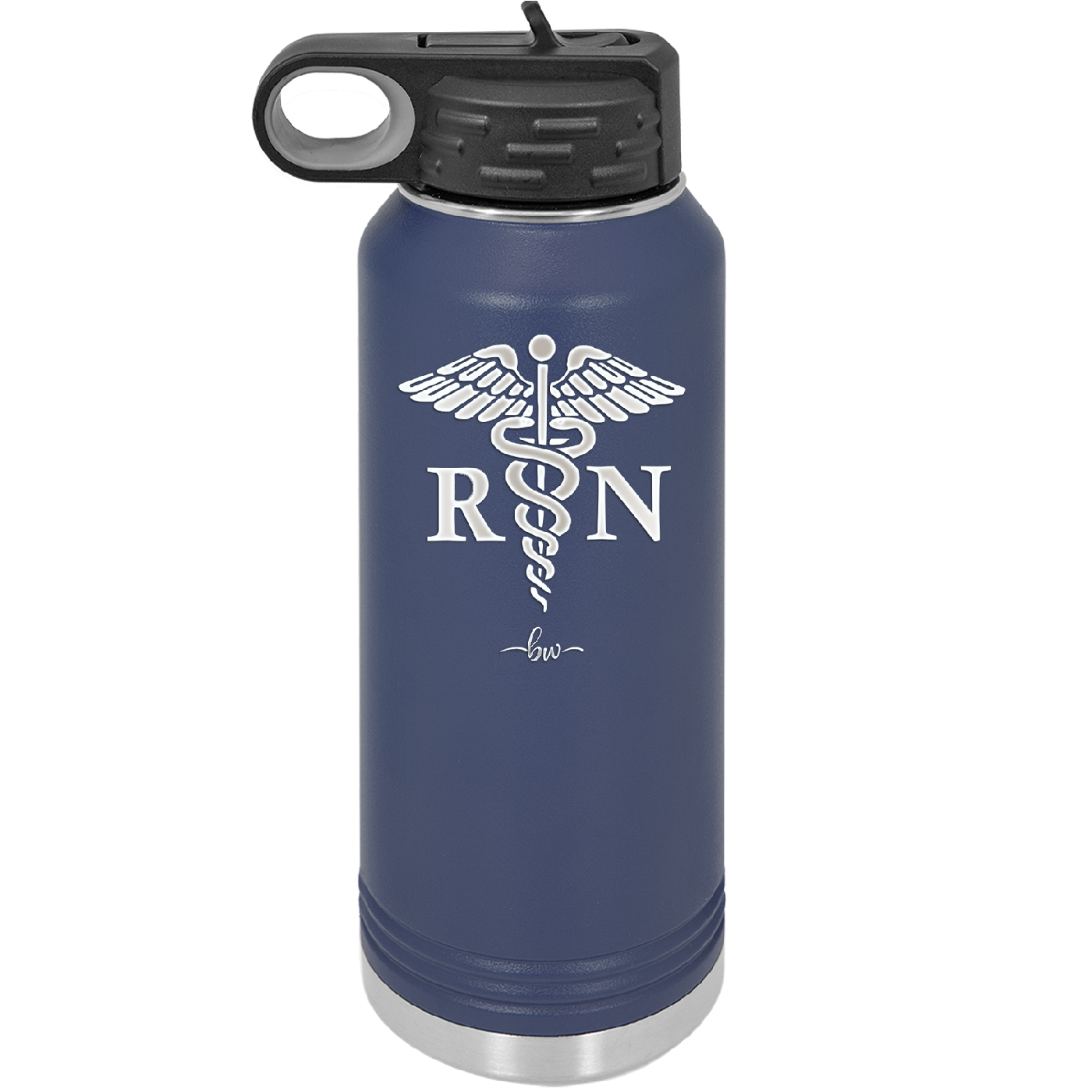 RN Caduceus Nursing - Laser Engraved Stainless Steel Drinkware - 1275 -