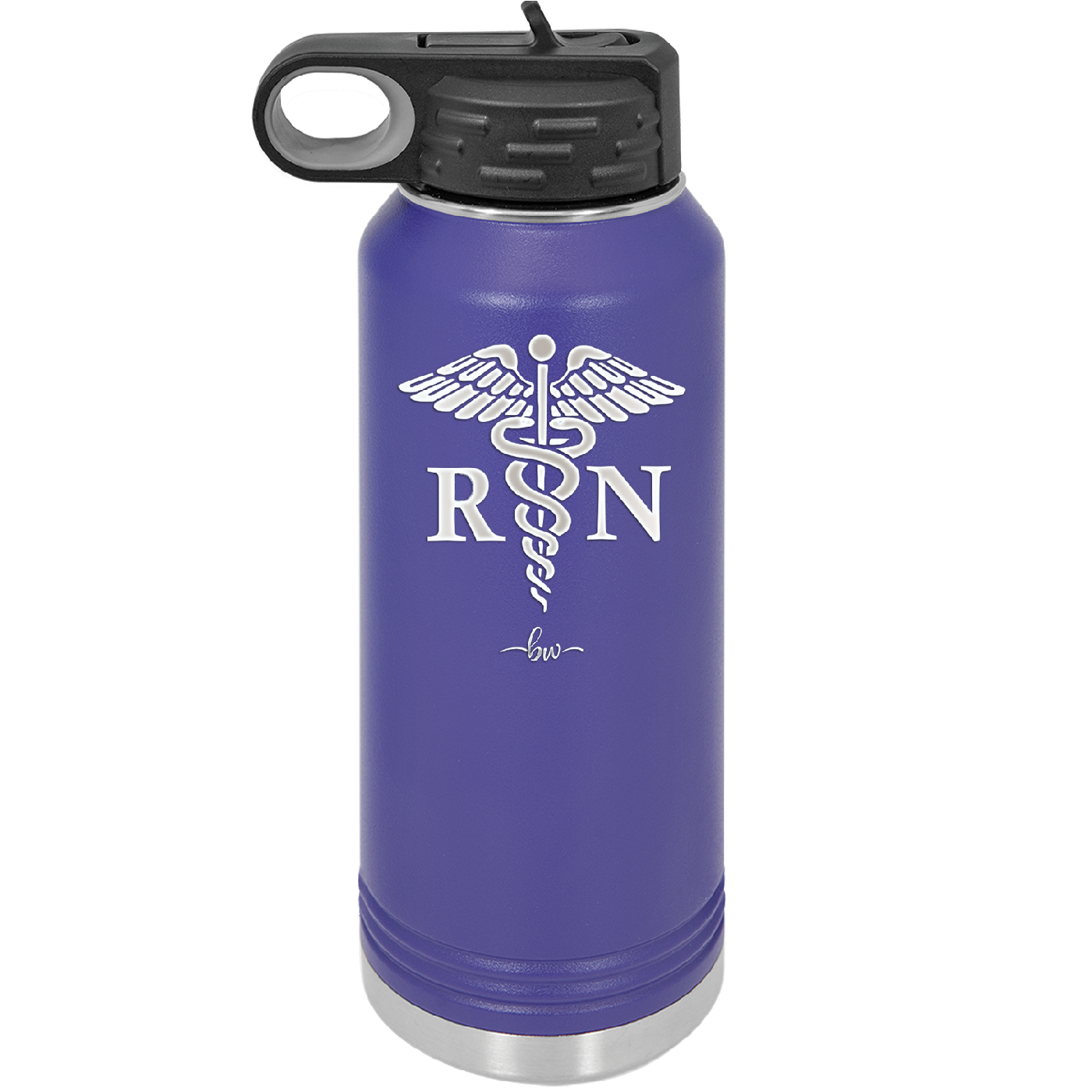RN Caduceus Nursing - Laser Engraved Stainless Steel Drinkware - 1275 -