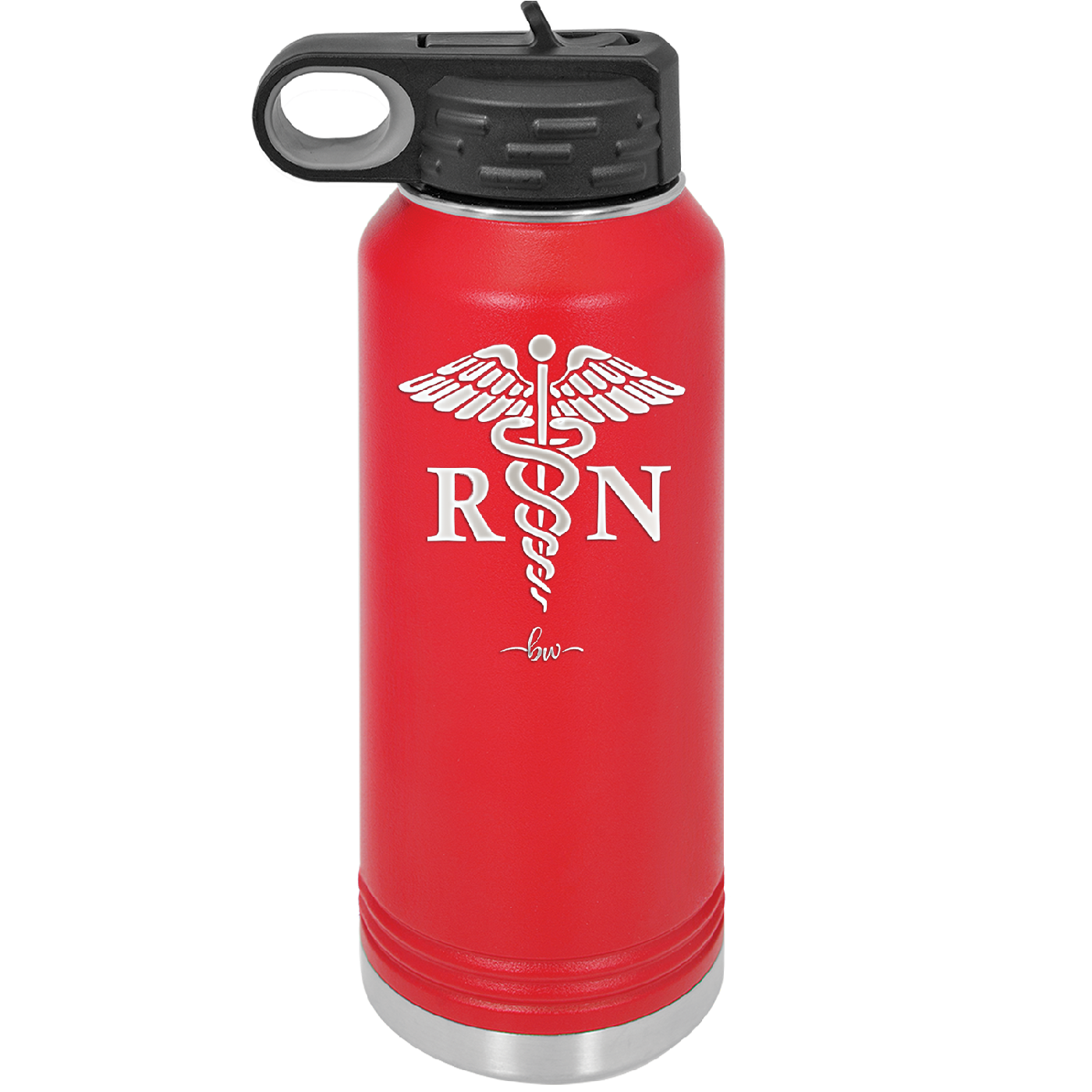 RN Caduceus Nursing - Laser Engraved Stainless Steel Drinkware - 1275 -