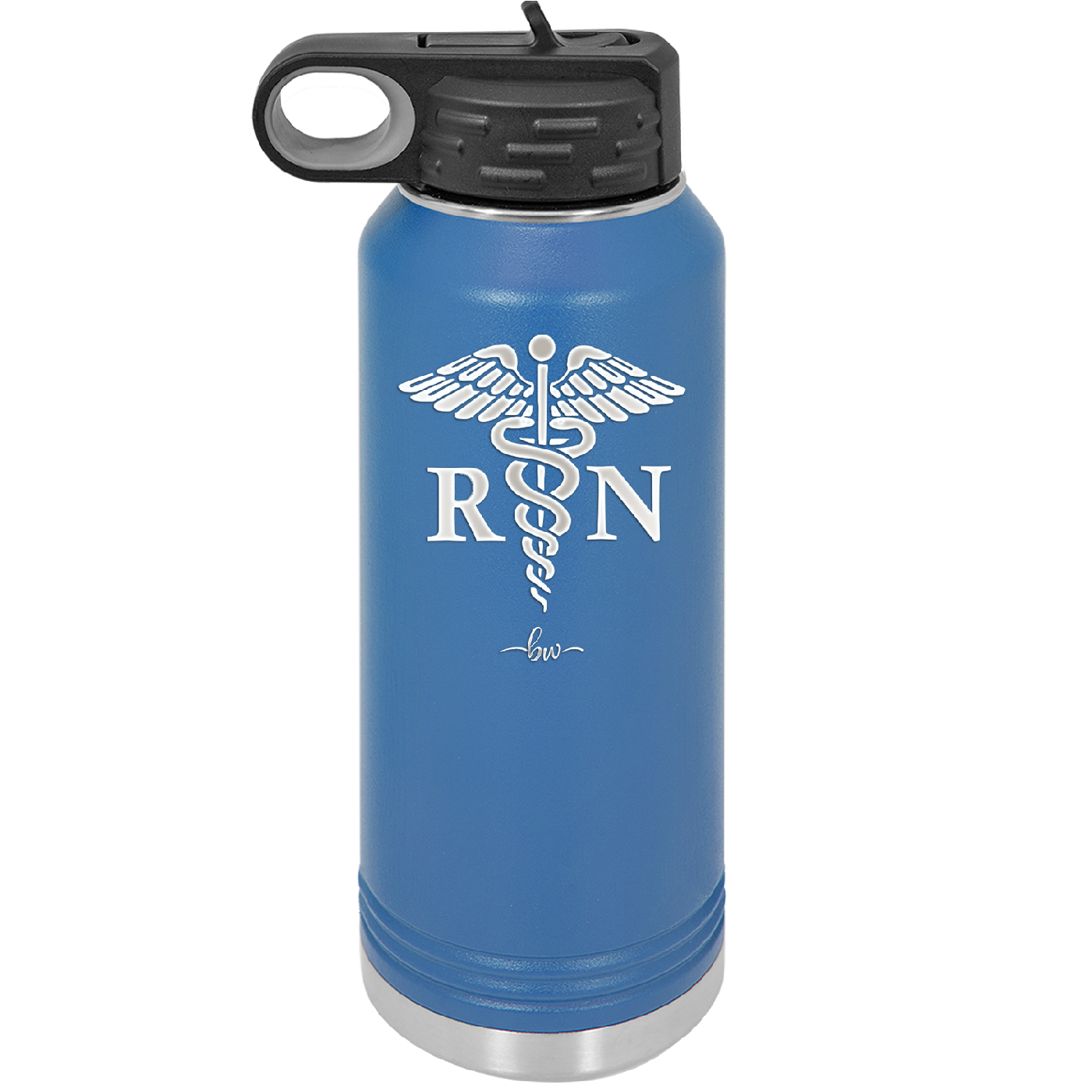 RN Caduceus Nursing - Laser Engraved Stainless Steel Drinkware - 1275 -
