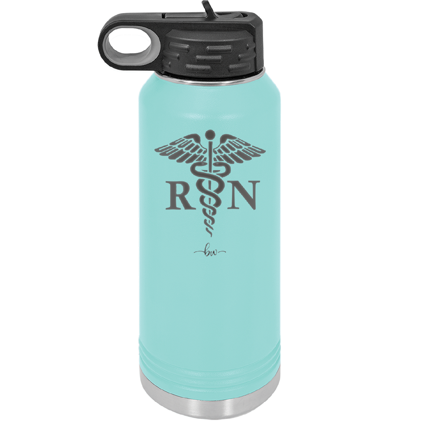 RN Caduceus Nursing - Laser Engraved Stainless Steel Drinkware - 1275 -