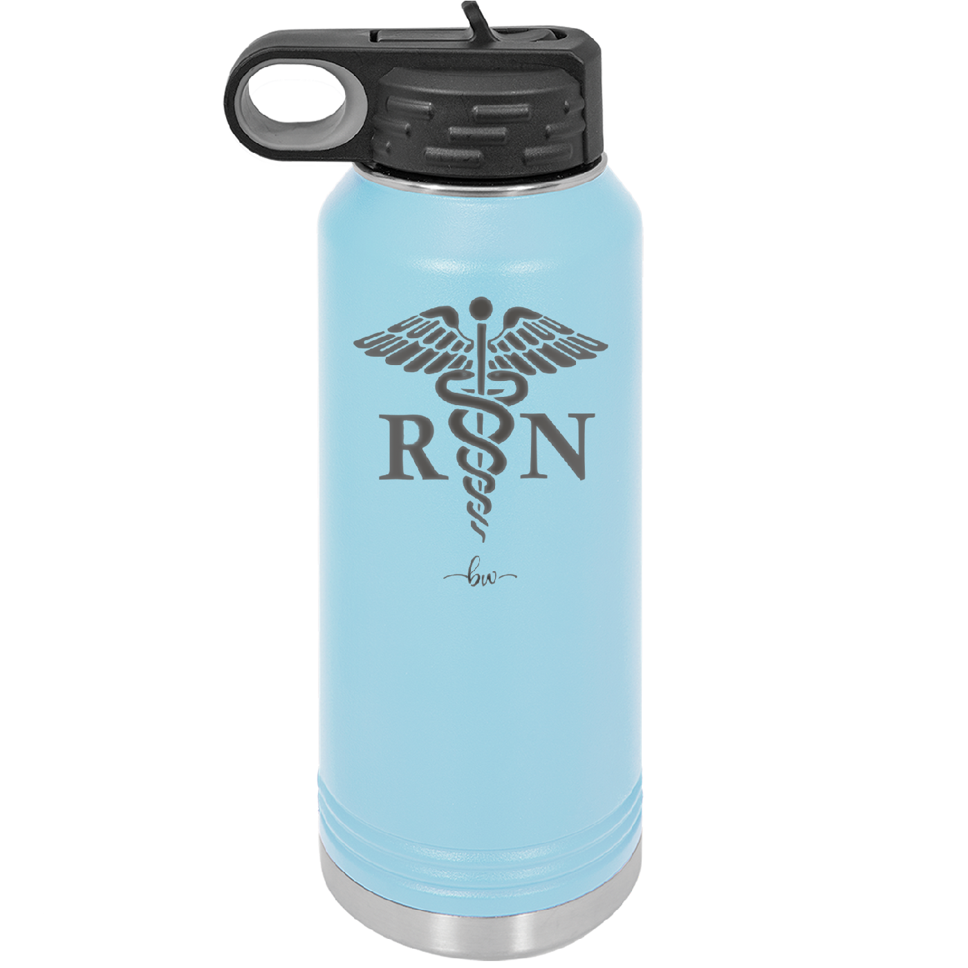 RN Caduceus Nursing - Laser Engraved Stainless Steel Drinkware - 1275 -
