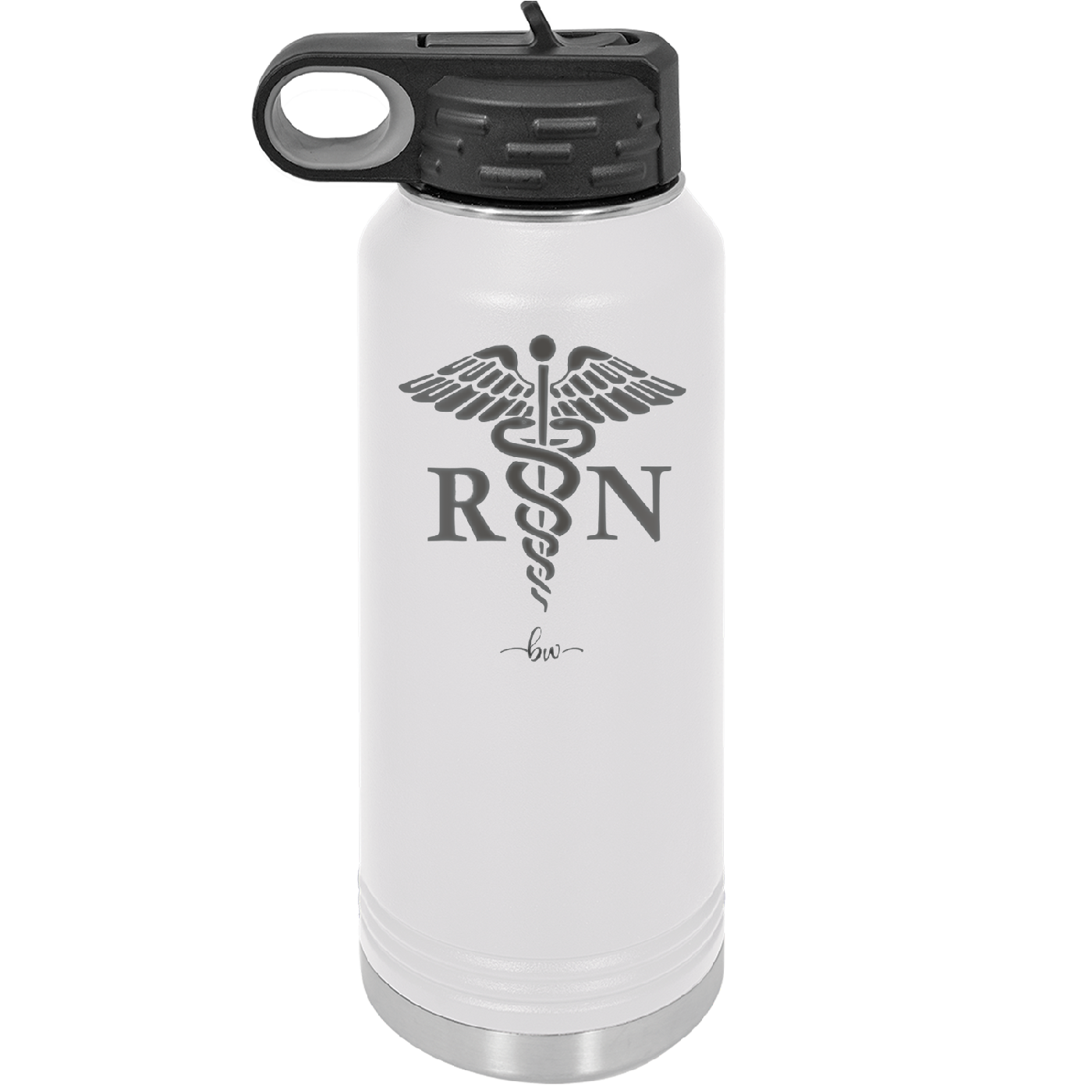 RN Caduceus Nursing - Laser Engraved Stainless Steel Drinkware - 1275 -