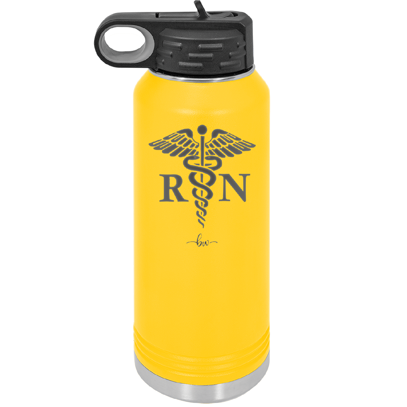 RN Caduceus Nursing - Laser Engraved Stainless Steel Drinkware - 1275 -
