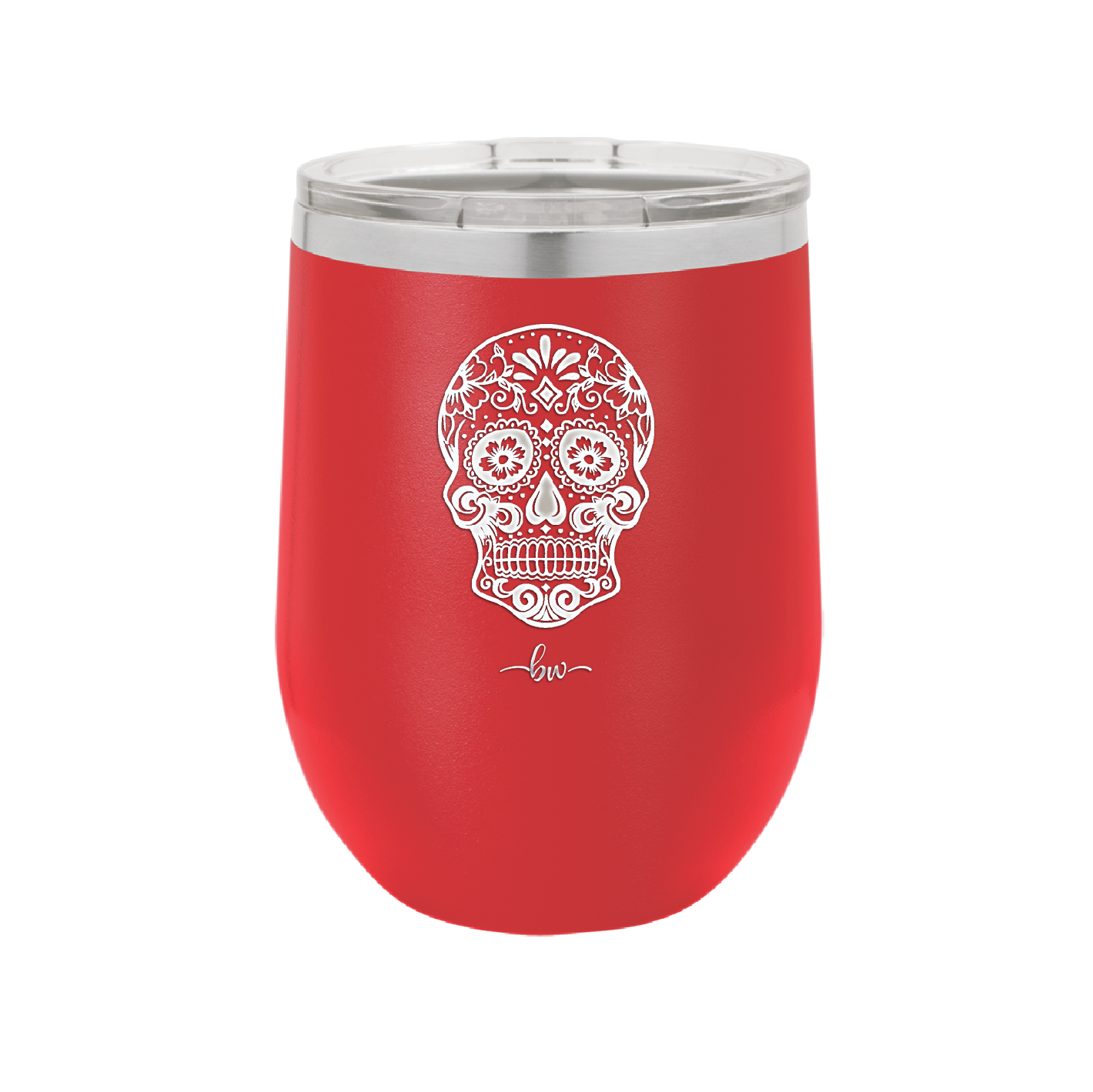 Sugar Skull - Laser Engraved Stainless Steel Drinkware - 1278 -