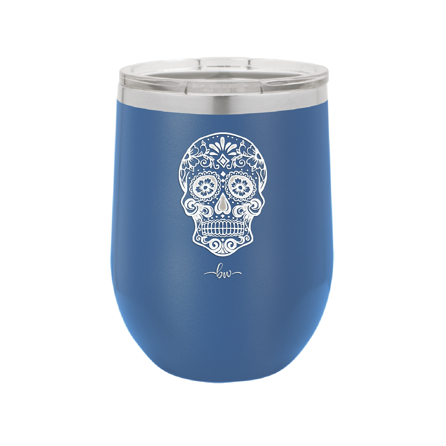Sugar Skull - Laser Engraved Stainless Steel Drinkware - 1278 -