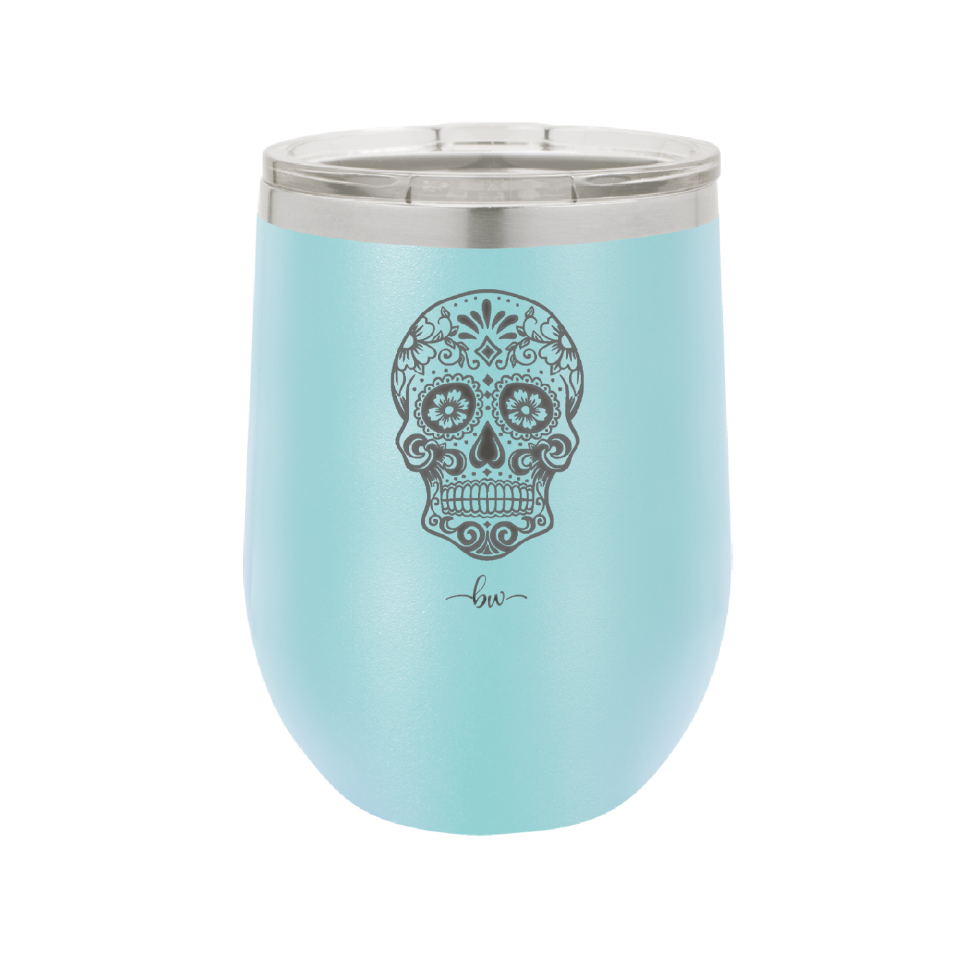 Sugar Skull - Laser Engraved Stainless Steel Drinkware - 1278 -