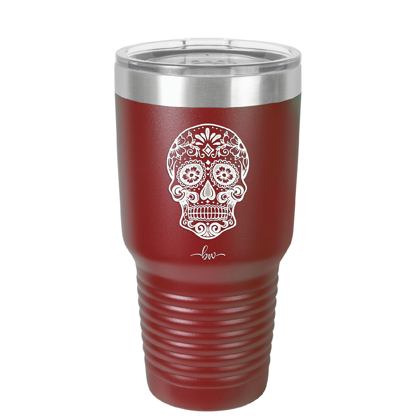 Sugar Skull - Laser Engraved Stainless Steel Drinkware - 1278 -