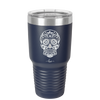 Sugar Skull - Laser Engraved Stainless Steel Drinkware - 1278 -