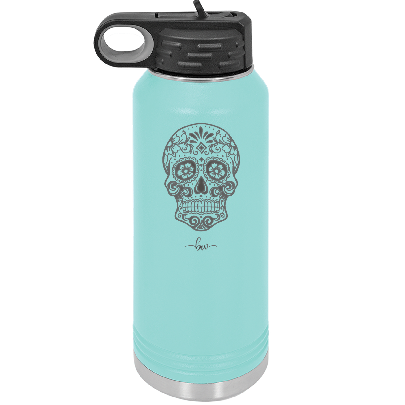 Sugar Skull - Laser Engraved Stainless Steel Drinkware - 1278 -